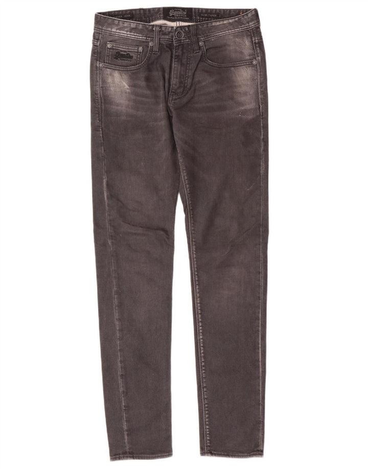 SUPERDRY Herre Slim Tapered Jeans W30 L32 Grå Bomuld