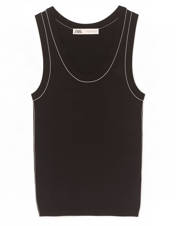 Zara Damevest Top UK 4 XS Sort
