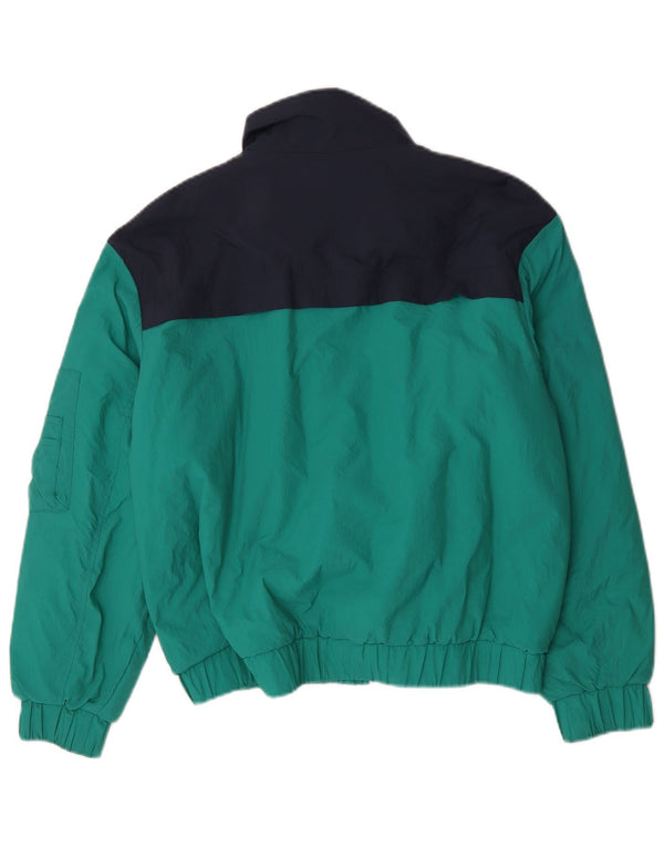 Tommy Hilfiger Polstret Bomberjakke til mænd UK 36 Small Green Colourblock