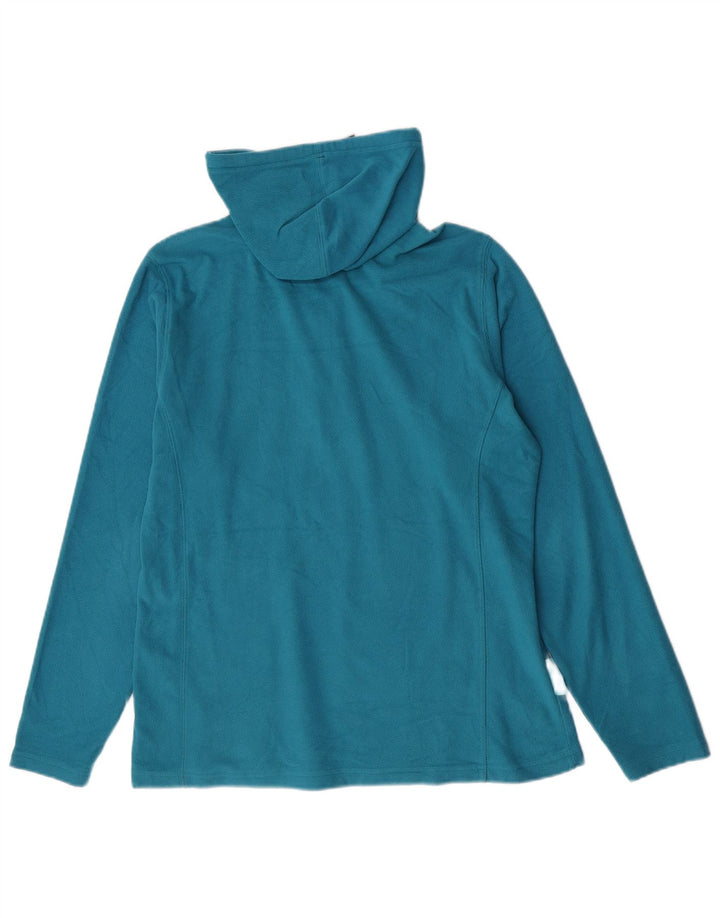 Mountain Warehouse Dame Hætte Fleece Jumper UK 16 Large Blue Polyester