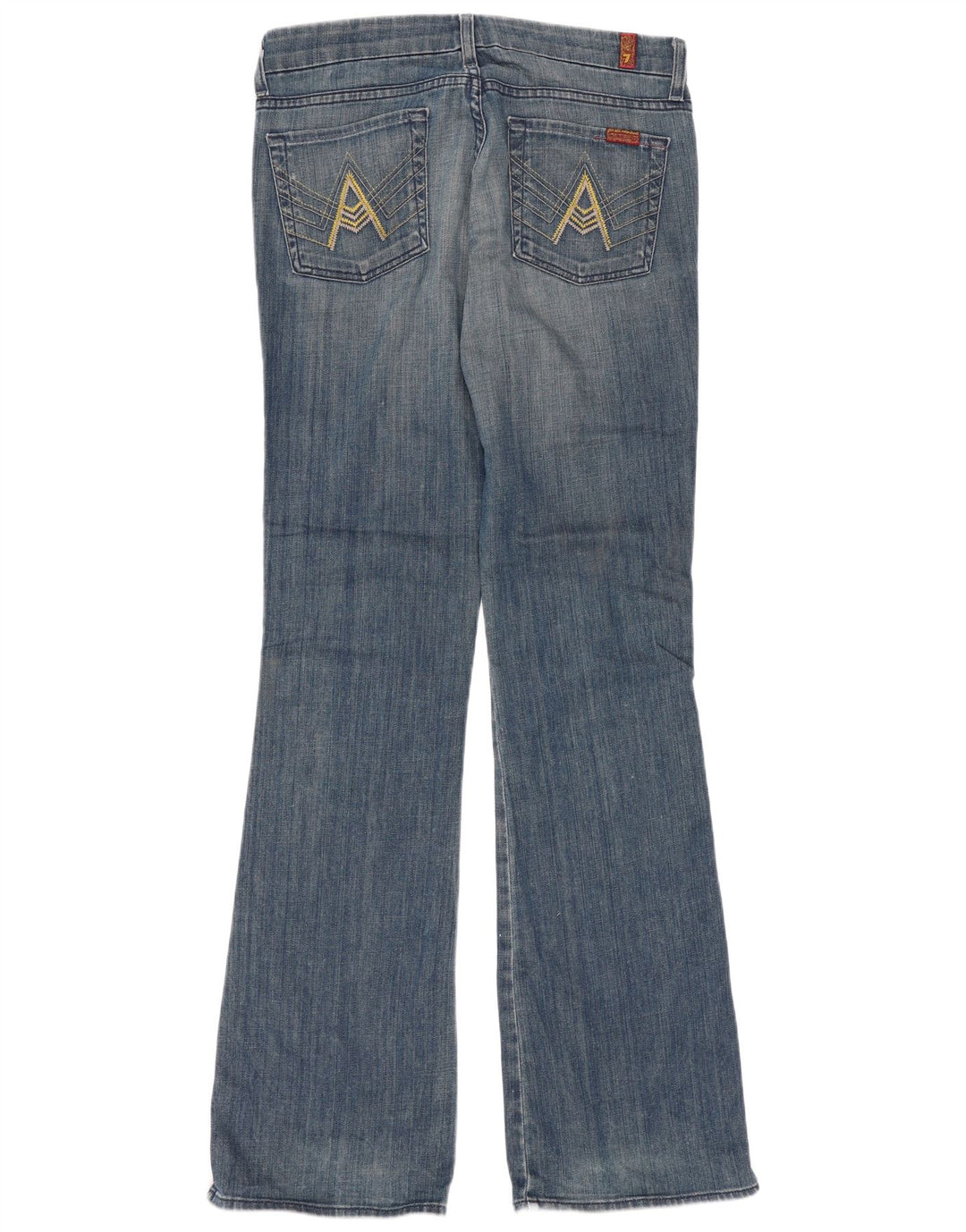 7 For All Mankind Kvinder Flared Jeans W32 L34 Blå Bomuld