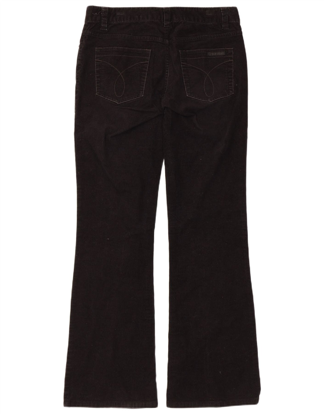 Calvin Klein Dame Bootcut Corduroy Bukser US 8 Medium W32 L31 Sort