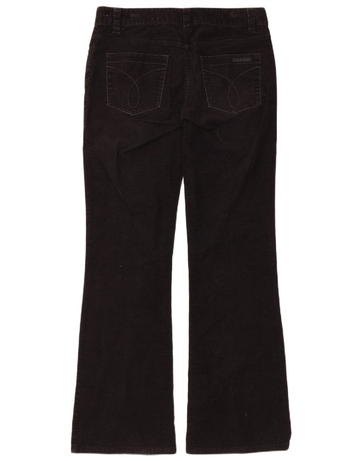 Calvin Klein Dame Bootcut Corduroy Bukser US 8 Medium W32 L31 Sort