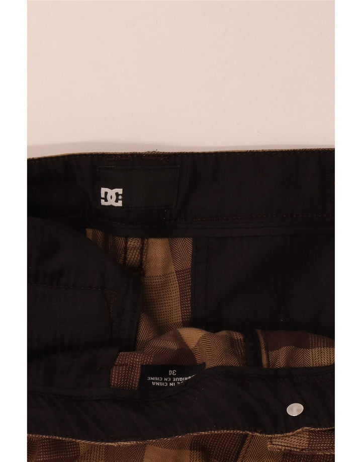 DC Herre Cargo Shorts W34 Stor brun ternet bomuld
