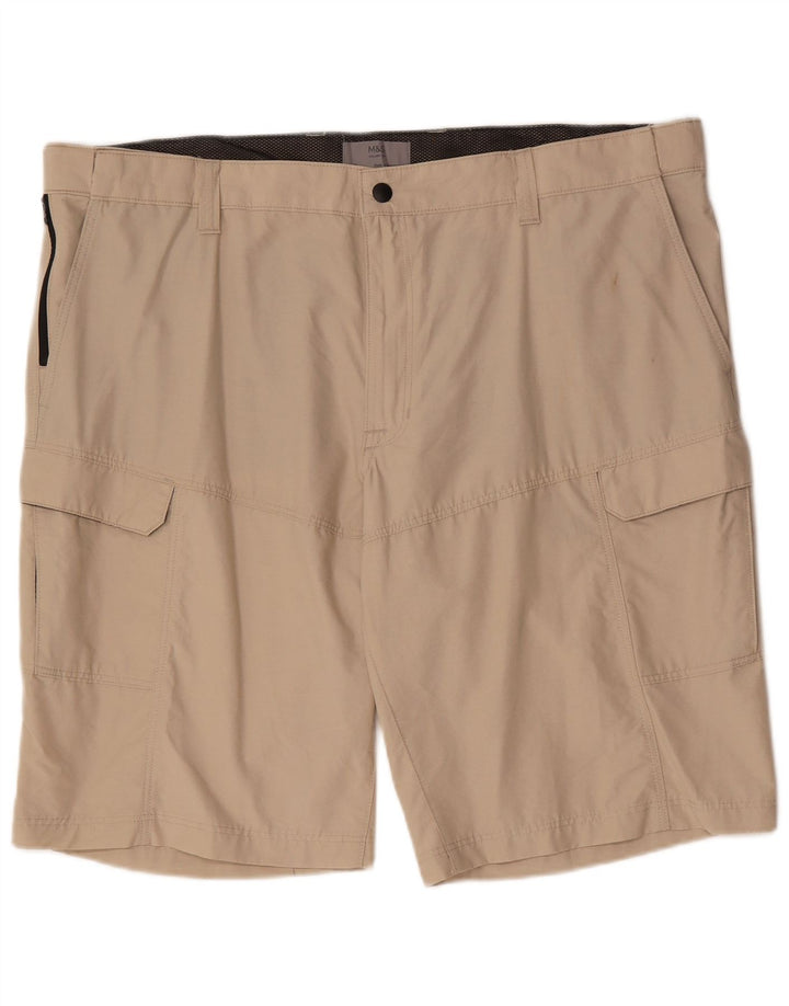 Marks & Spencer Herre Cargo Shorts W44 2XL Beige Bomuld