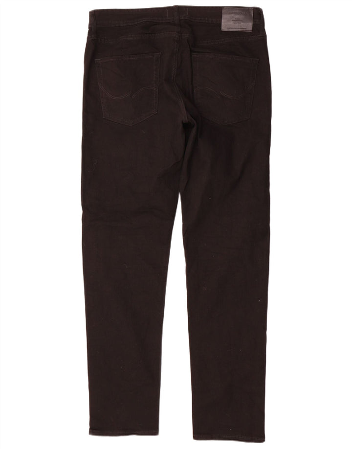Jack & Jones Herre Slim Jeans W34 L34 Sort Bomuld