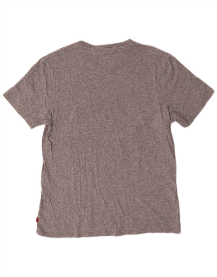 Levi's Herre grafisk T-shirt Top Stor Grå Flecked