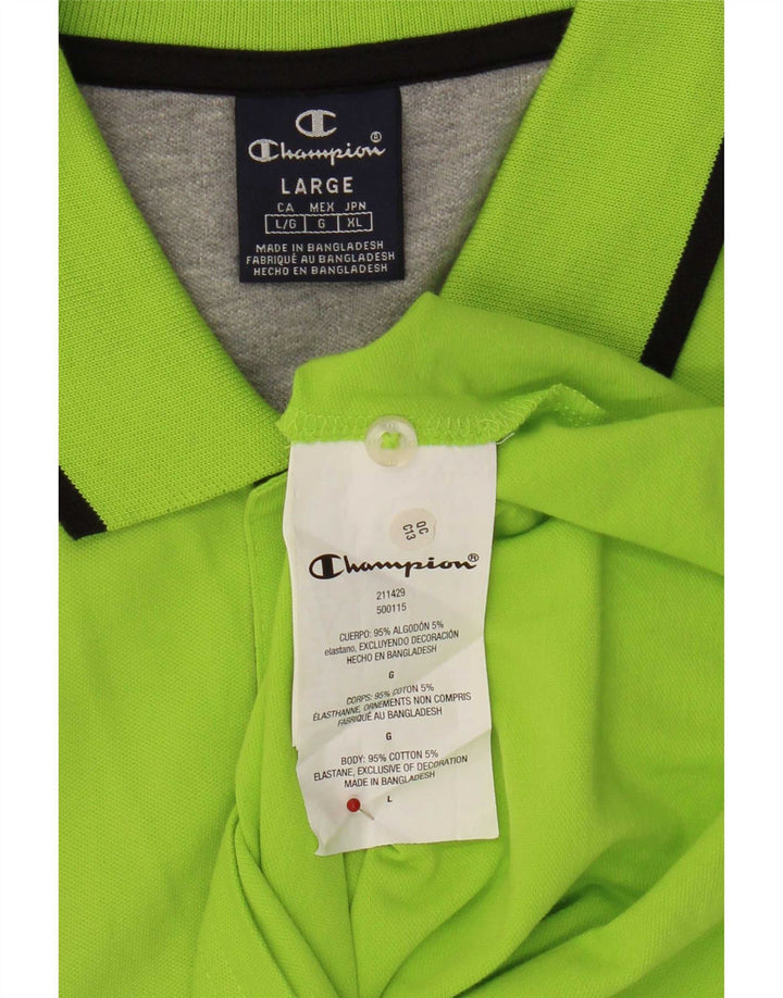 Champion herre poloshirt Stor grøn bomuld