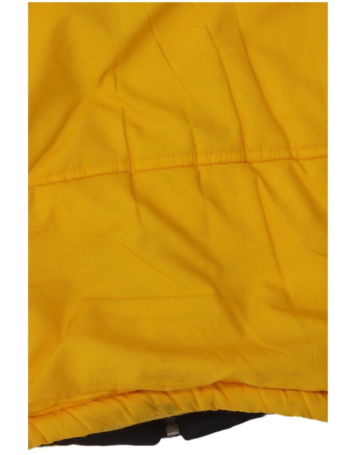 Reebok Herre Polstret Gilet UK 40 Large Yellow Colourblock Polyester