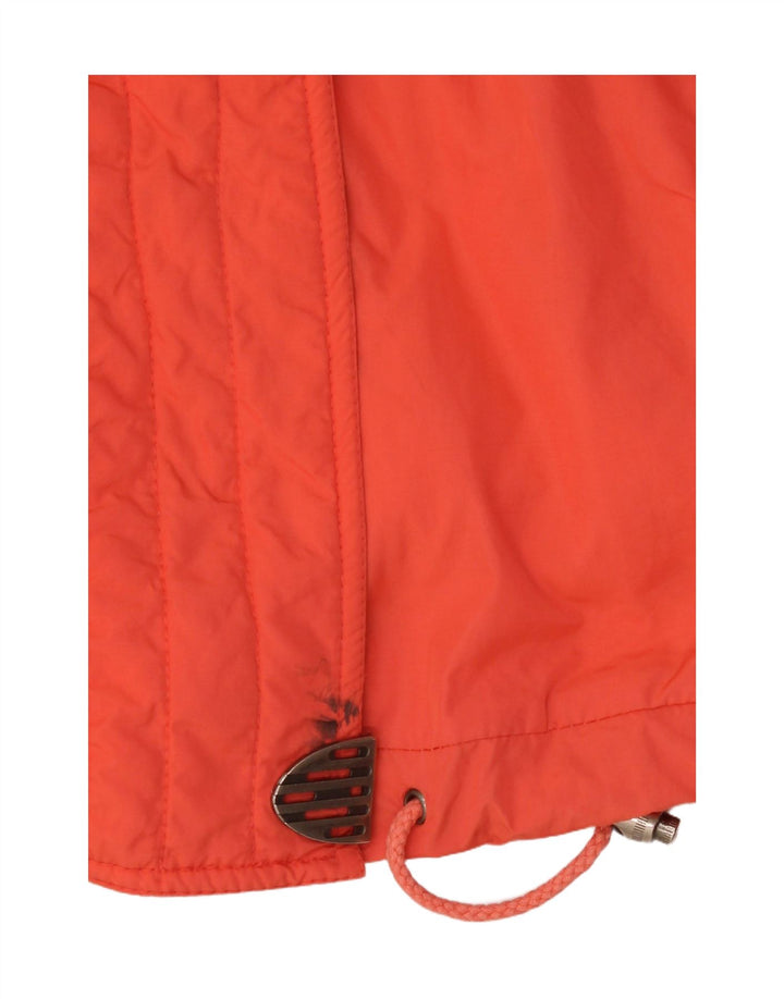 Maier Dame Oversized Skijakke UK 10 Small Orange Floral Polyamide