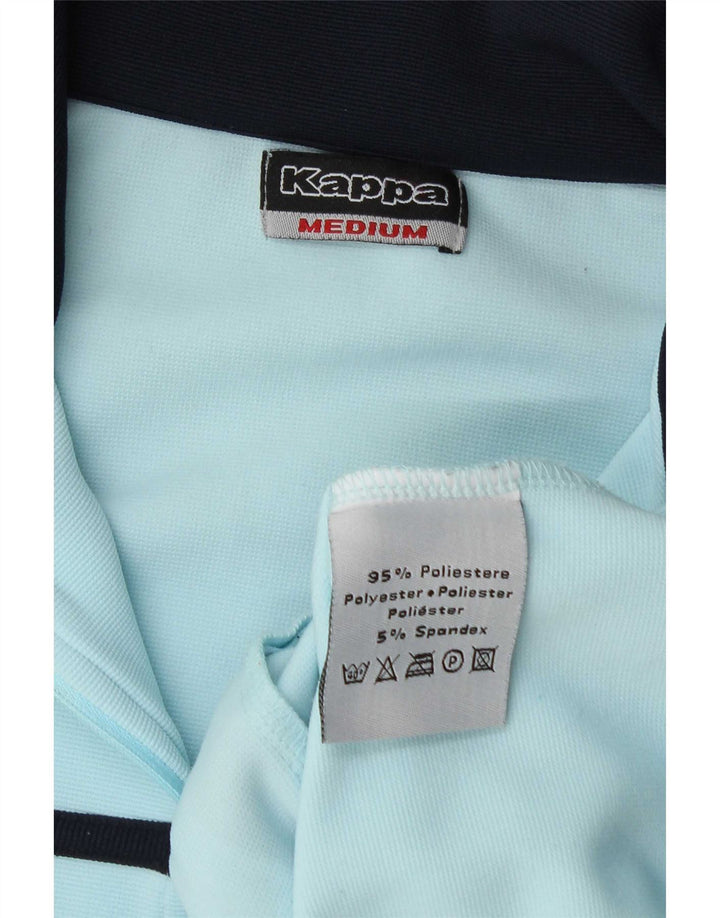 Kappa træningsdragt topjakke til kvinder UK 14 Medium Blue Colourblock Polyester