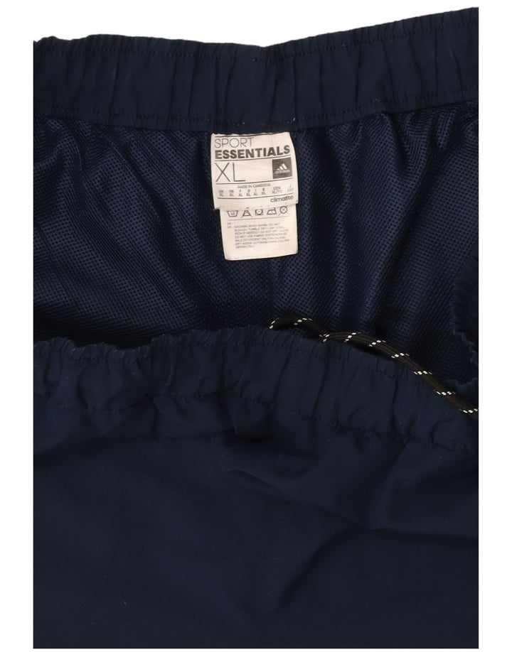 ADIDAS Mens Climalite Sport Shorts XL Navy Blue Polyester
