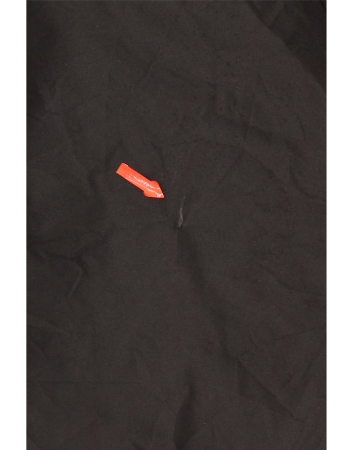 Jack Wolfskin Herre Hooded Windbreaker Jacket UK 40 Large Black Polyester