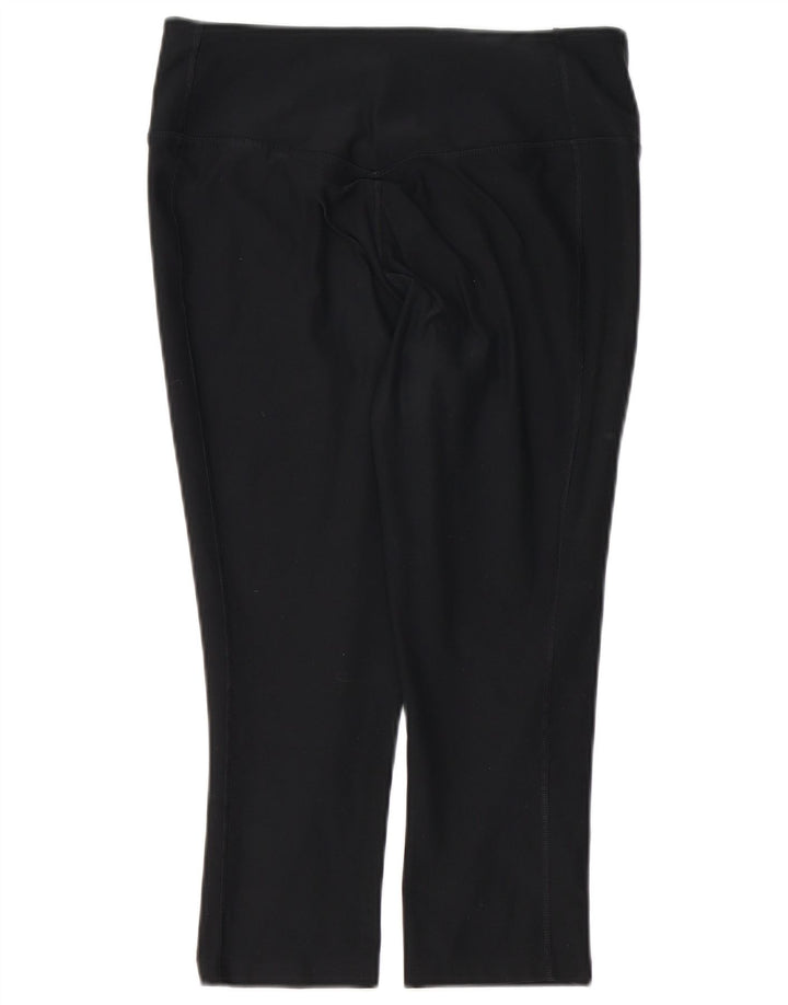 NIKE Dame Dri Fit Capri Leggings UK 12 Medium Sort