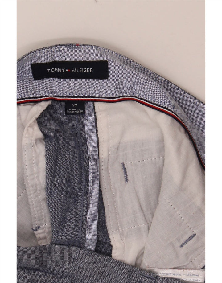 TOMMY HILFIGER Mens Chino Shorts W29 Small Blue