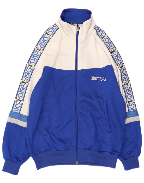 ASICS Grafisk træningsdragt topjakke til kvinder IT 42 Medium Blue Colourblock