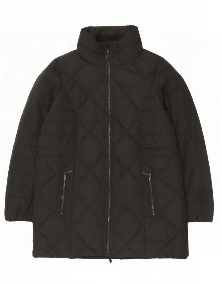 Marks & Spencer Polstret Frakke til kvinder UK 18 XL Sort Polyester