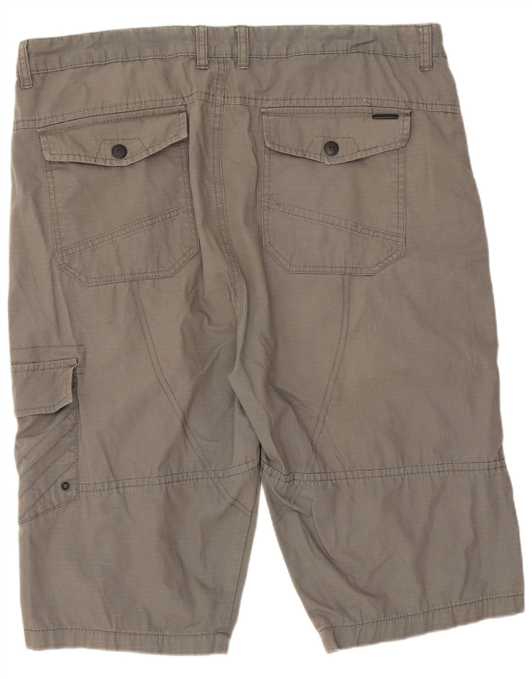 Pierre Cardin Herre Regular Fit Cargo Shorts XL W38 Grå Bomuld