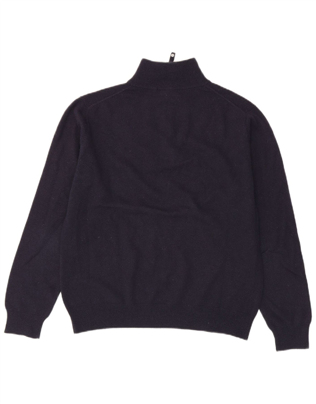 GANT sweater med lynlås til mænd mellem marineblå lammeuld