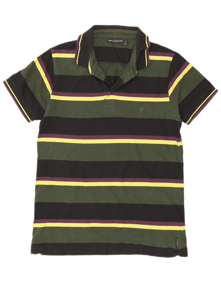 French Connection Herre Regular Fit Polo Shirt Medium Grøn Stribet Bomuld