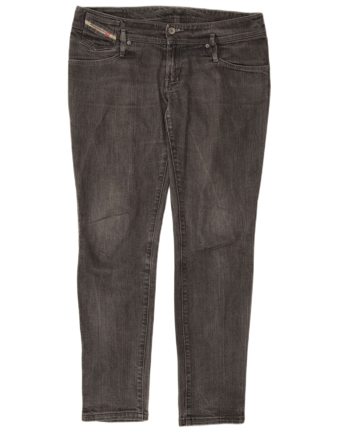 Diesel Dame Skinny Jeans W32 L30 Grå Bomuld