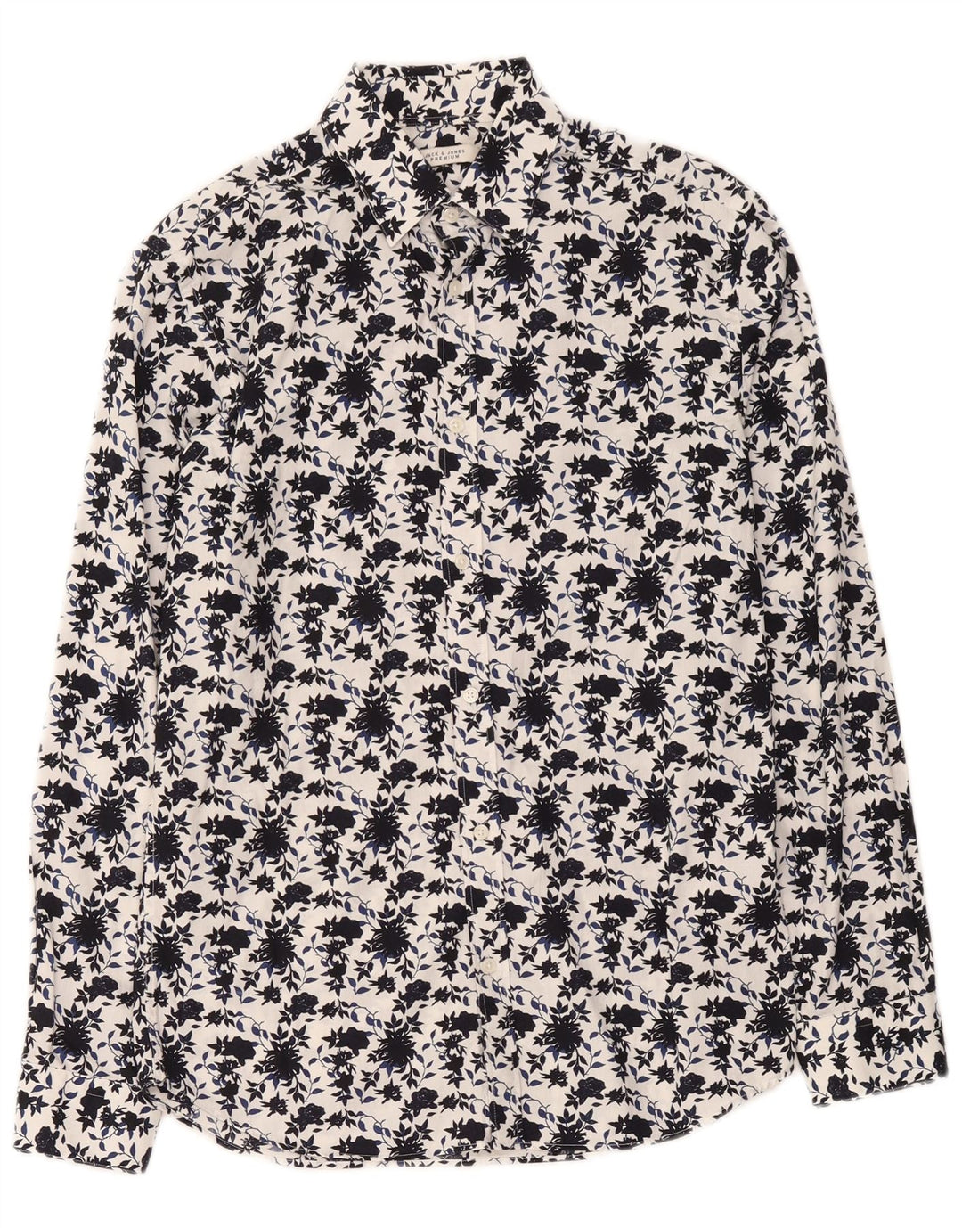 Jack & Jones Herreskjorte Medium White Floral Bomuld