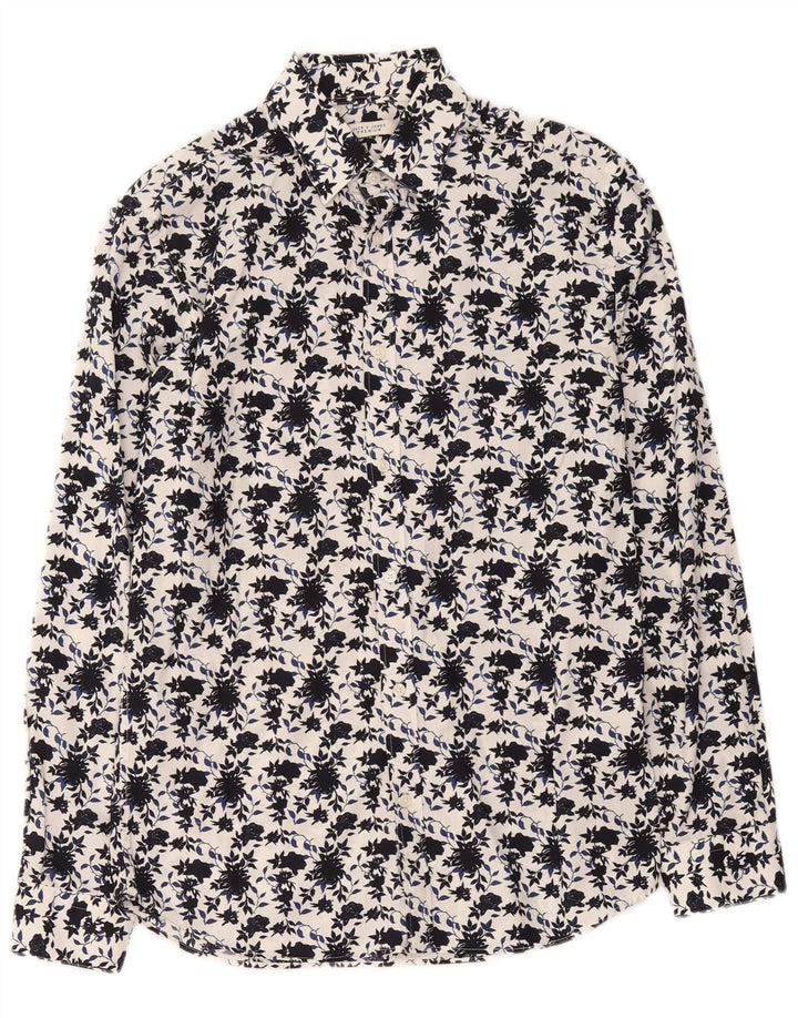 Jack & Jones Herreskjorte Medium White Floral Bomuld