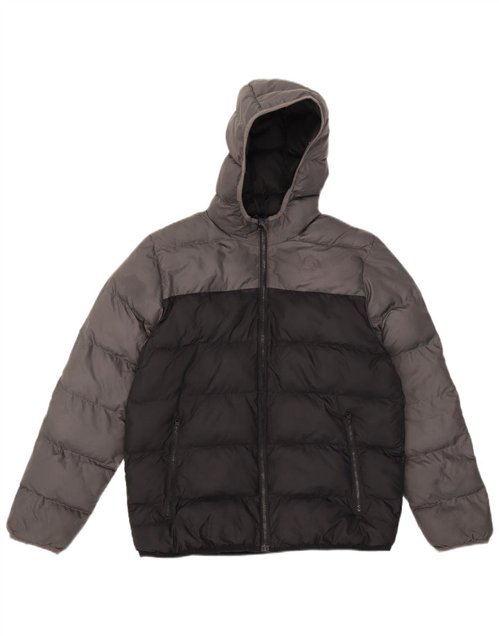 Adidas hættejakke til drenge 13-14 år Grå Colourblock Polyester