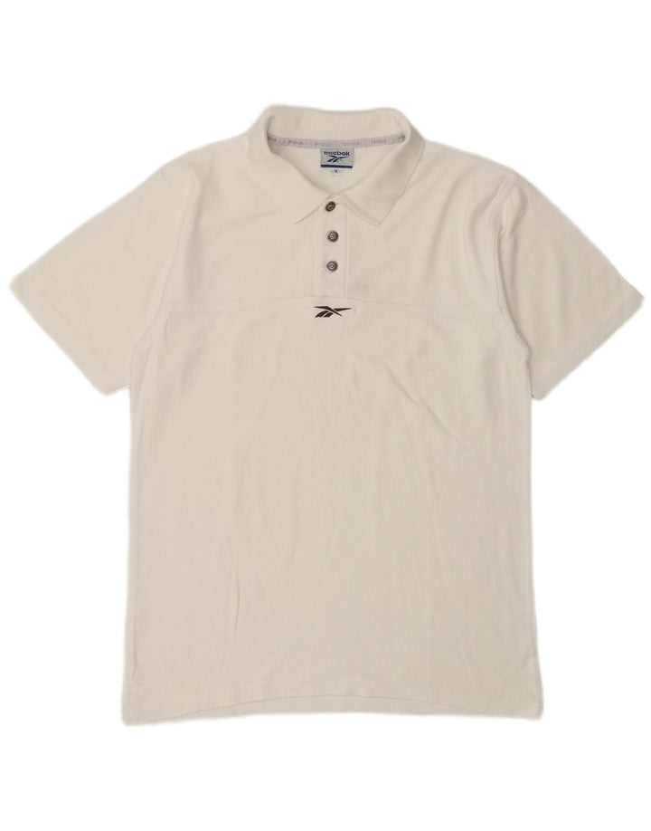 Reebok herre poloshirt Medium hvid bomuld