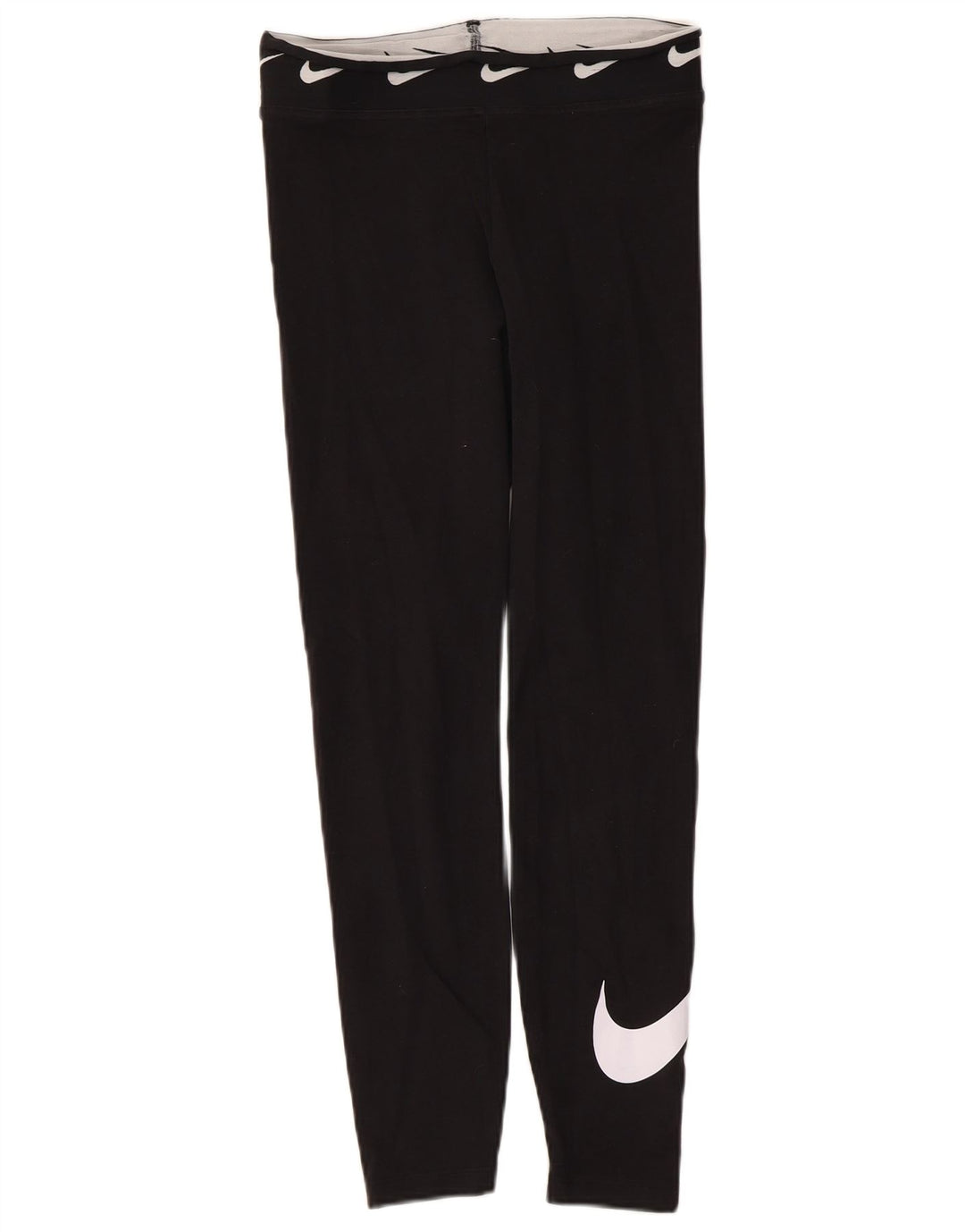 Nike Dame Grafiske Leggings UK 10 Small Black Bomuld