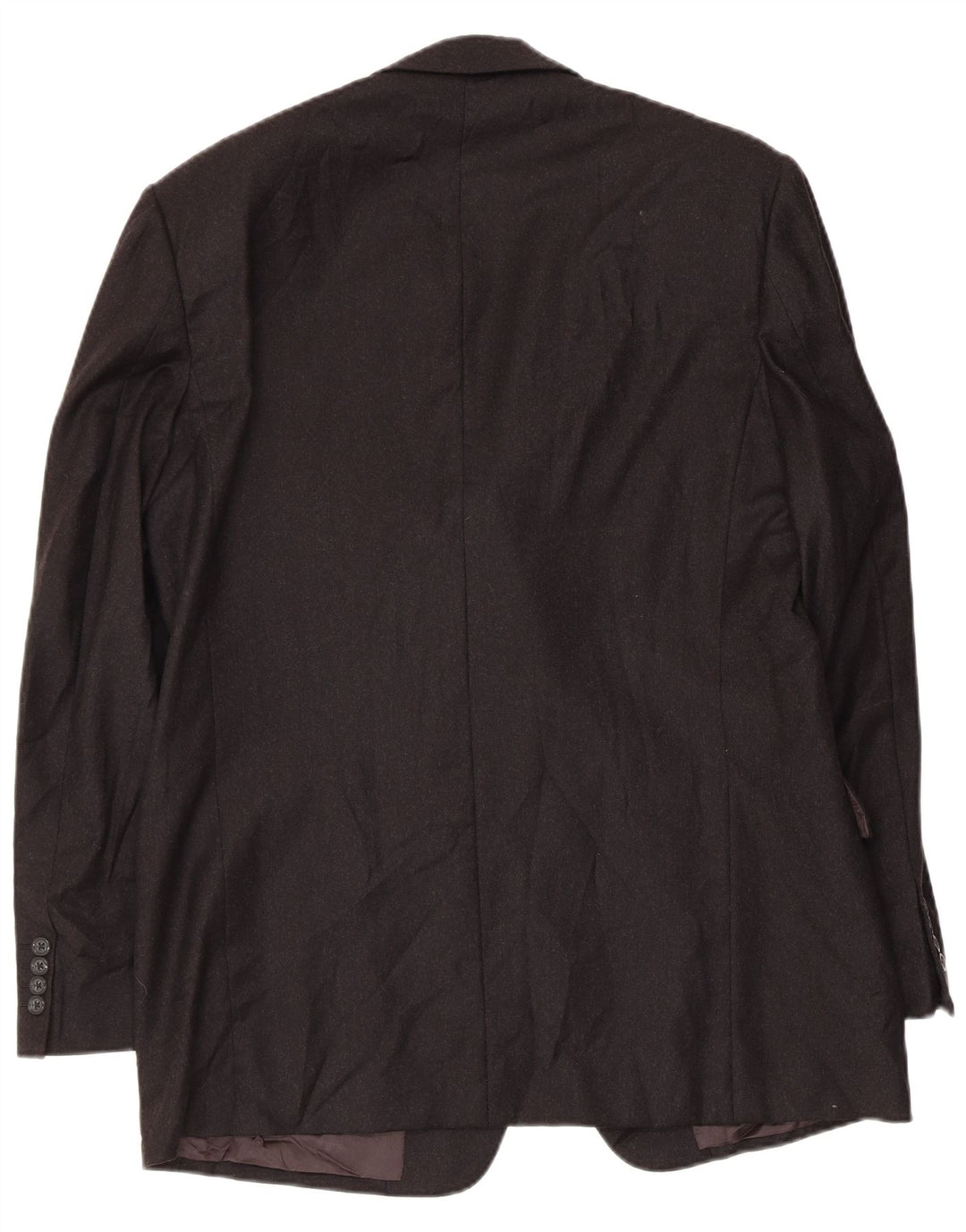 Burberrys Herre 3-knaps blazerjakke IT 52 Stor sort uld