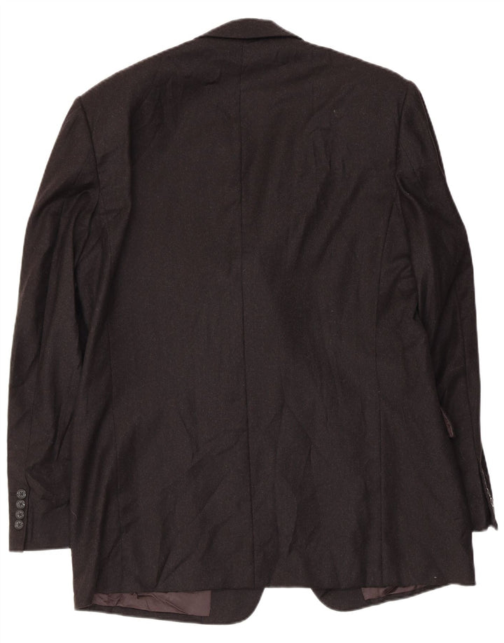 Burberrys Herre 3-knaps blazerjakke IT 52 Stor sort uld