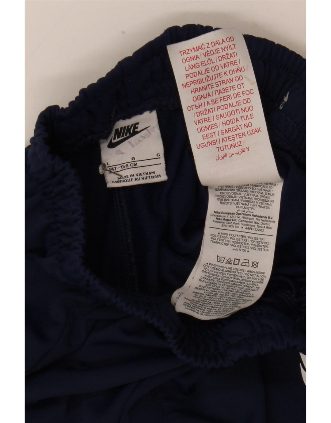 Nike Drenge træningsdragt Bukser Joggers 12-13 år Large Navy Blue Polyester