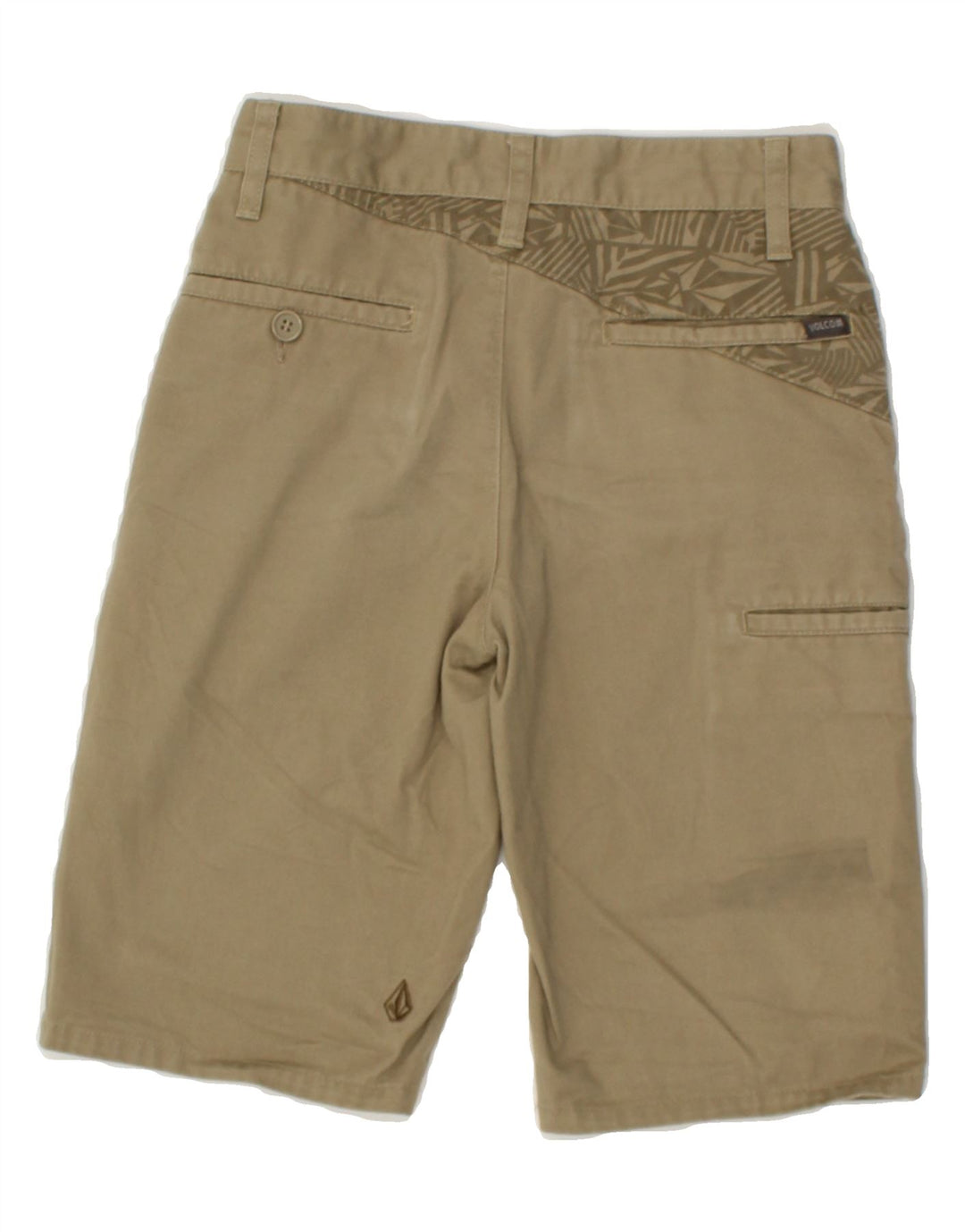VOLCOM Boys Chino Shorts 7-8 Years W24 Grey Cotton Vintage Volcom and Second-Hand Volcom from Messina Hembry 