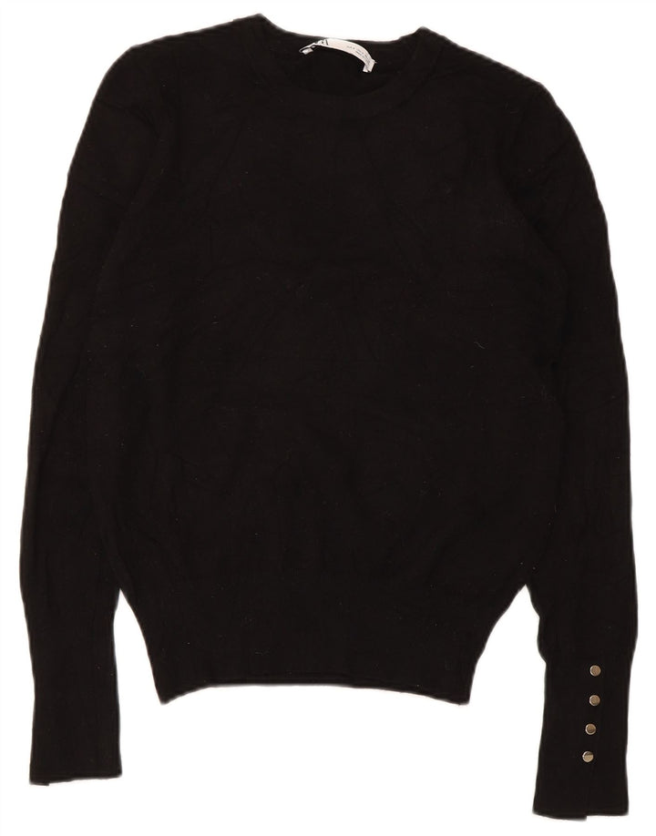 Zara Dame sweater med rund hals DK 10 Lille sort