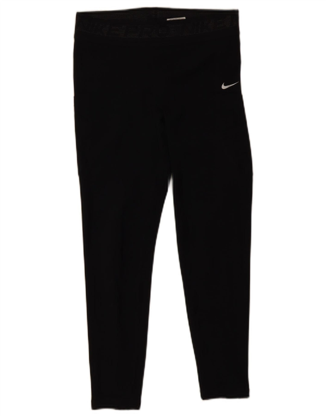 Nike Womens Crop Leggings UK 14 Medium Black Polyester