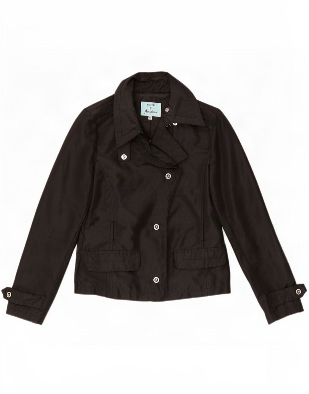 Guess By Marciano Womens 4-knaps bomberjakke IT 44 Medium Black