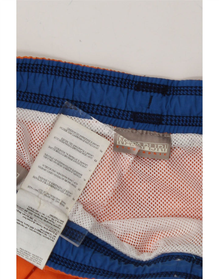 NAPAPIJRI Mens Swimming Shorts Large Orange Polyester Vintage Napapijri and Second-Hand Napapijri from Messina Hembry 
