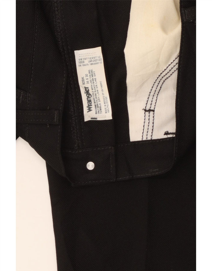 WRANGLER Straight Casual Bukser til mænd W36 L26 Sort polyester