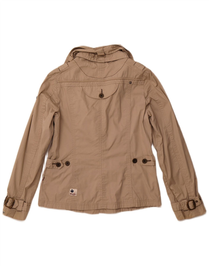 KHUJO Womens Utility Jacket UK 14 Medium Beige Bomuld
