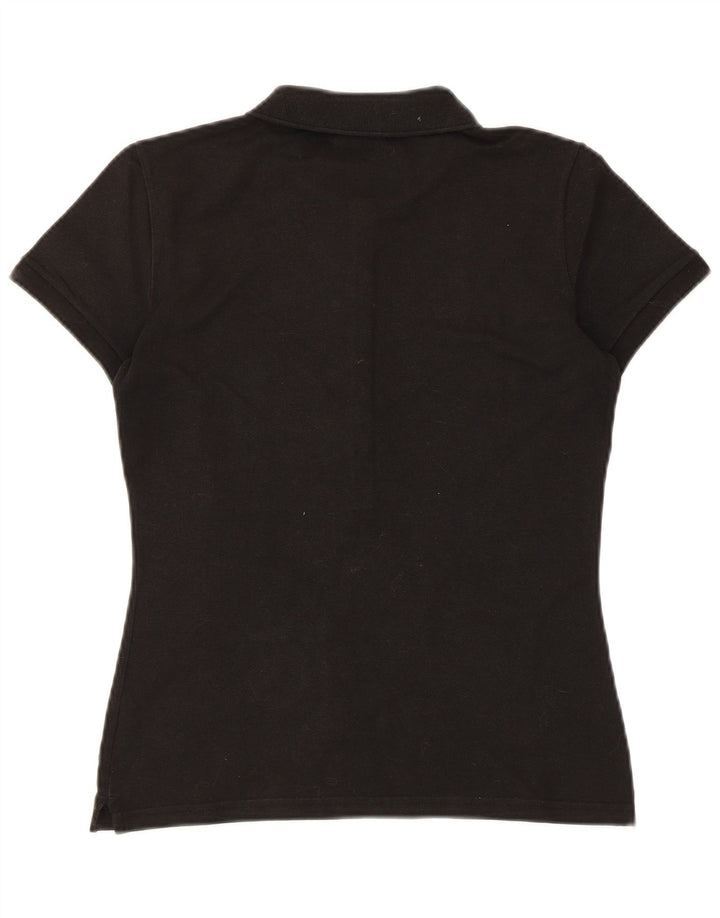 Lacoste Dame Polo Shirt Størrelse 38 Medium Sort Bomuld