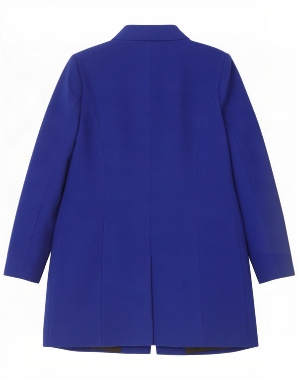 Marks & Spencer Dameoverfrakke UK 16 Large Blue Polyester