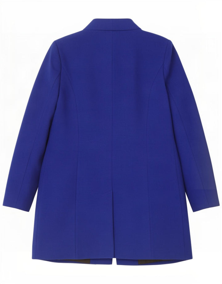 Marks & Spencer Dameoverfrakke UK 16 Large Blue Polyester