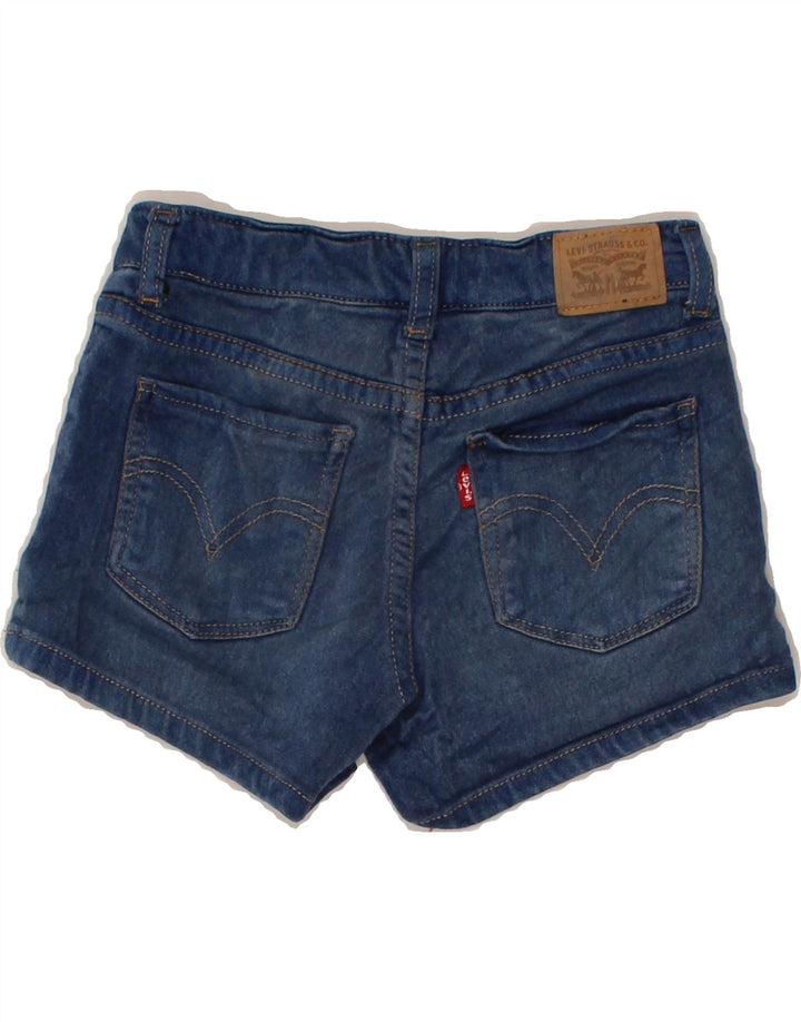 LEVI'S Girls Denim Shorts 6-7 Years W23 Blue Polyester Vintage Levi's and Second-Hand Levi's from Messina Hembry 