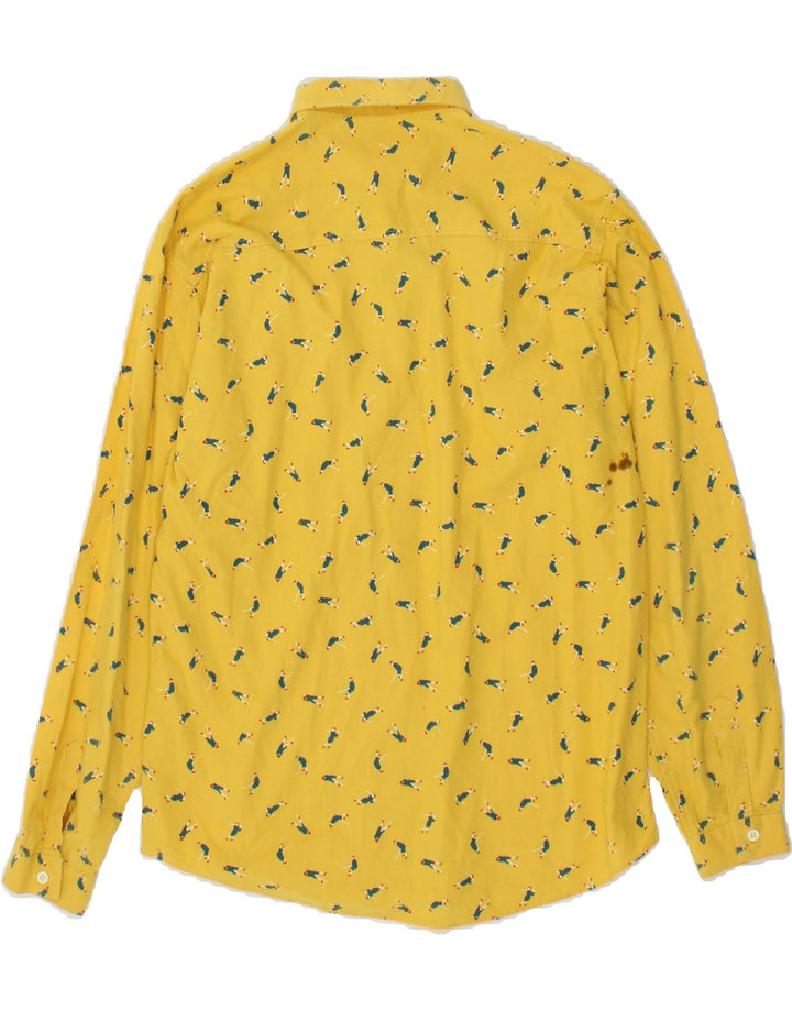 CARRERA Boys Abstract Pattern Shirt 13-14 Years Yellow Cotton Vintage Carrera and Second-Hand Carrera from Messina Hembry 