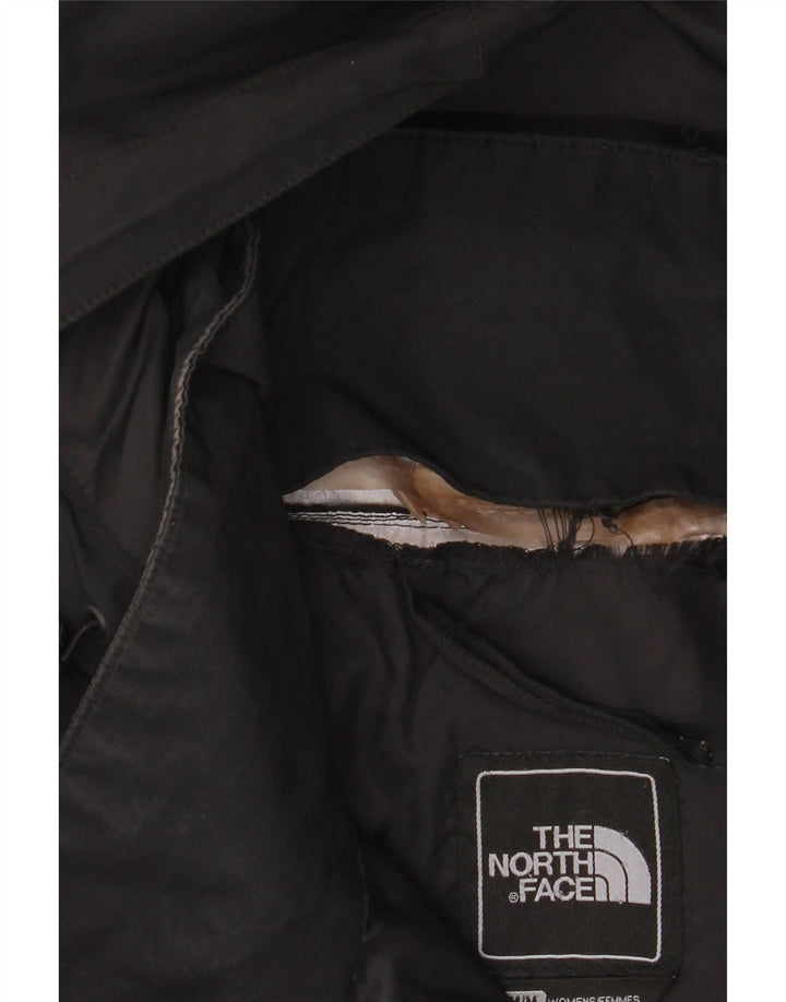 The North Face Trench Coat med hætte til kvinder UK 14 Medium Sort Polyester