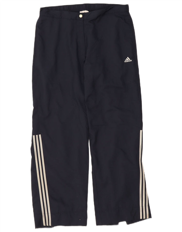 ADIDAS Træningsdragtsbukser til kvinder UK 16 Large Navy Blue Polyester