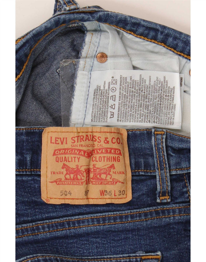 Levi's Dame 584 Bootcut Jeans W36 L30 Blå Bomuld