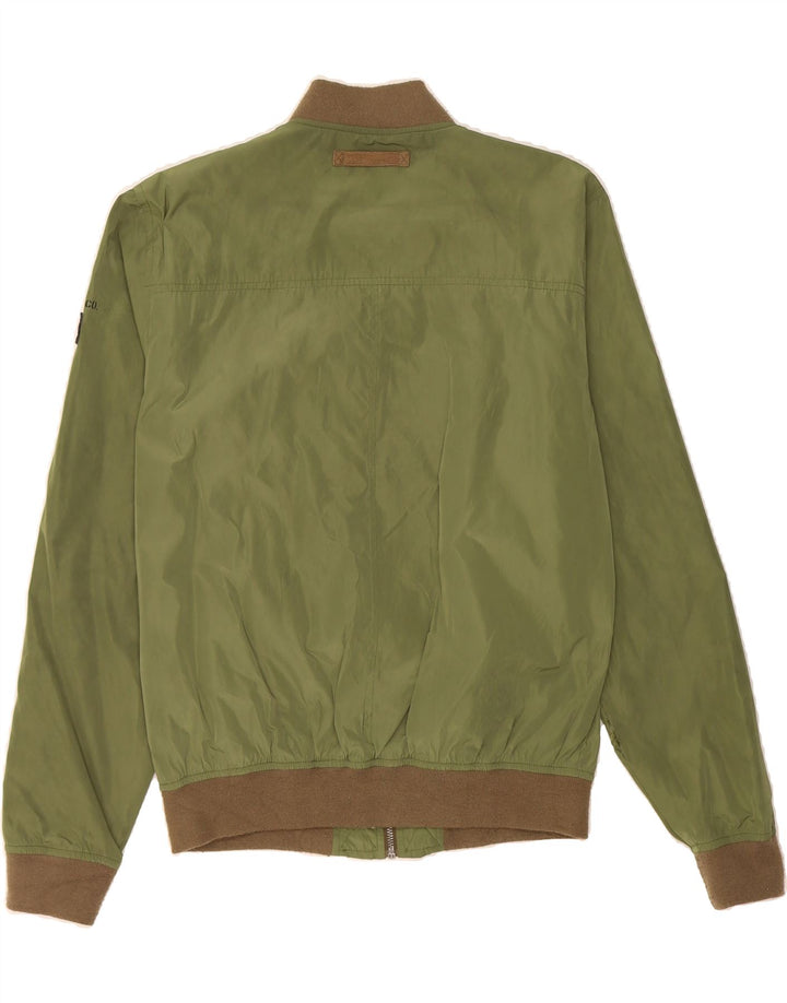 PEPE JEANS Womens Bomber Jacket UK 16 Large Khaki Polyester Vintage PEPE Jeans and Second-Hand PEPE Jeans from Messina Hembry 