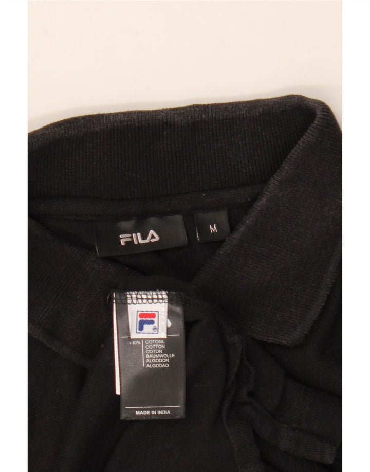 Fila Langærmet Polo Shirt til mænd Medium Sort Bomuld